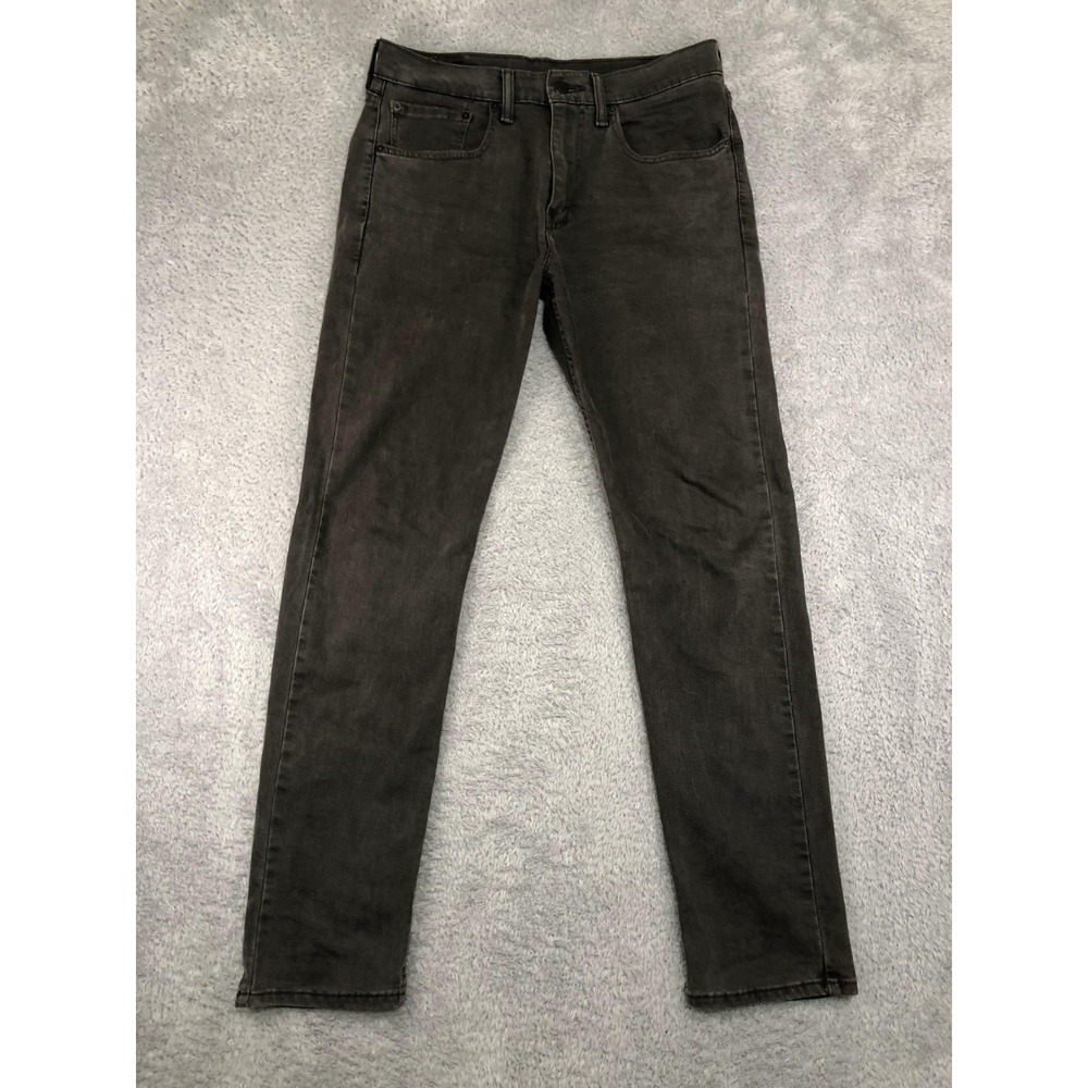 Levis 502 Jeans Mens 32x32 (Tag 31x32) Gray Taper Denim Mid Rise
